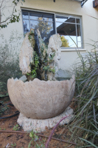 מפל בגובה 110 ס"מ  בבית הלקוח לאחר שנתיים